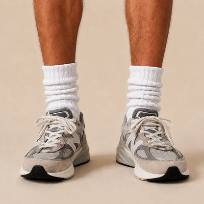 Signature Vintage Scrunch Cotton Crew Socks