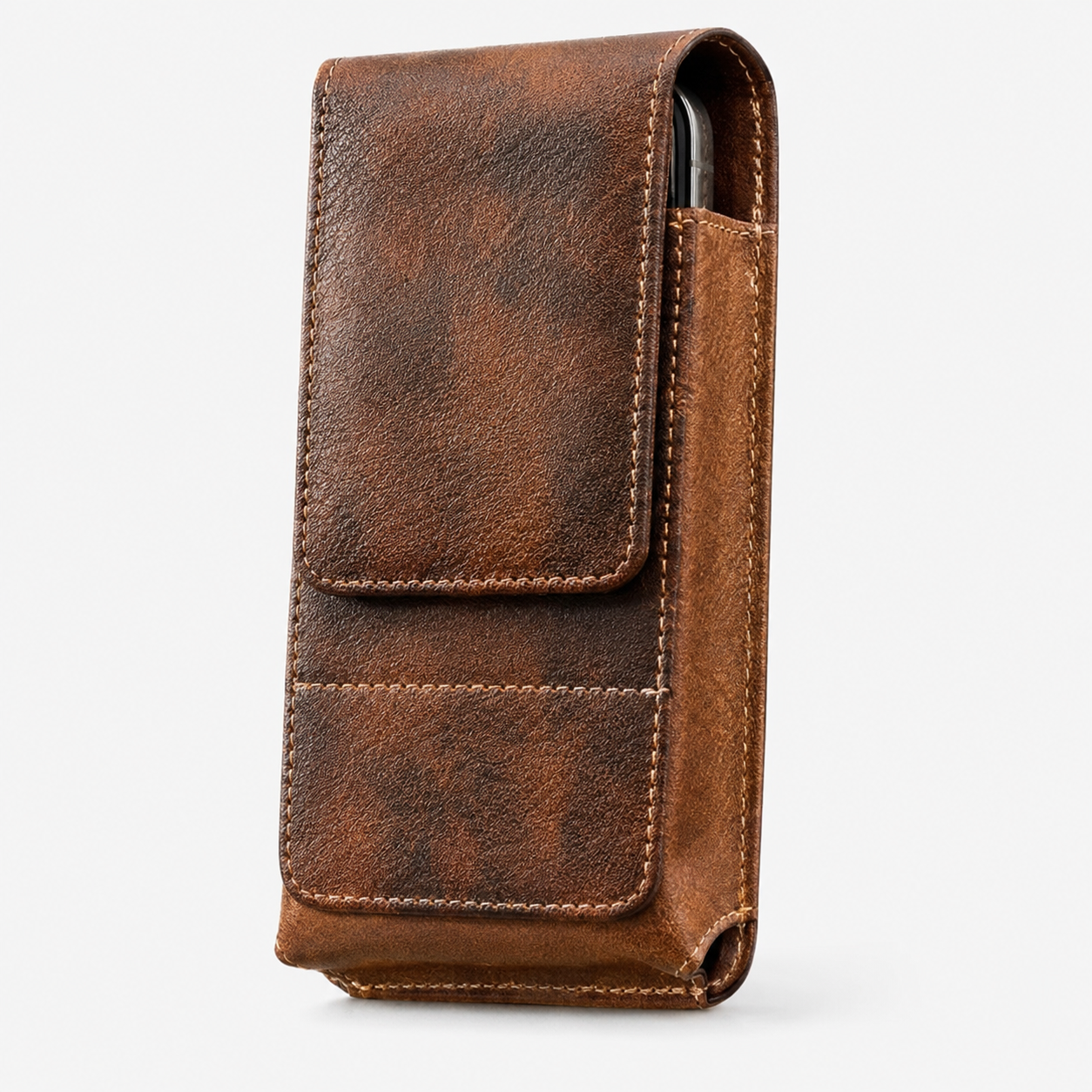 ⚡ Big Discount | Waist Belt Cell Phone Pouch 📱 Multi-Pocket Leather Holster with Card Holder