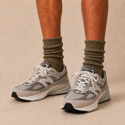 Signature Vintage Scrunch Cotton Crew Socks