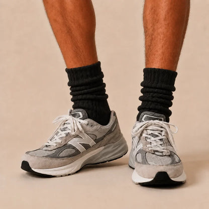 Signature Vintage Scrunch Cotton Crew Socks