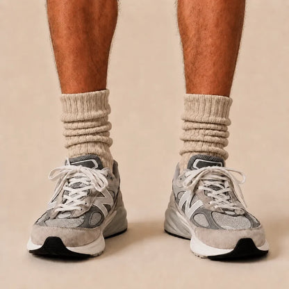 Signature Vintage Scrunch Cotton Crew Socks