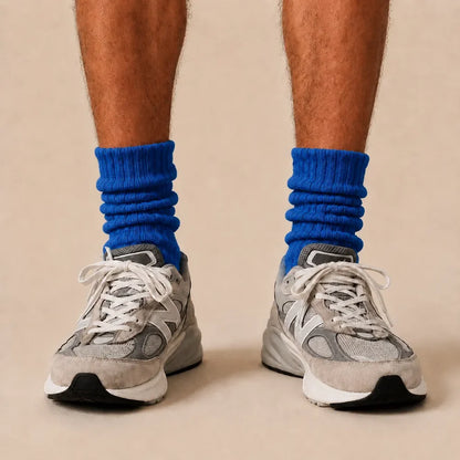 Signature Vintage Scrunch Cotton Crew Socks