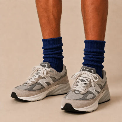 Signature Vintage Scrunch Cotton Crew Socks
