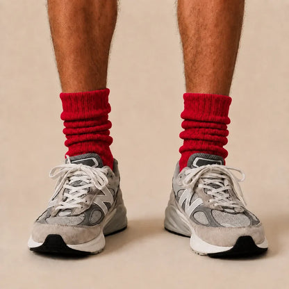Signature Vintage Scrunch Cotton Crew Socks